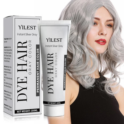 Silver Grey Hair Dye Cream