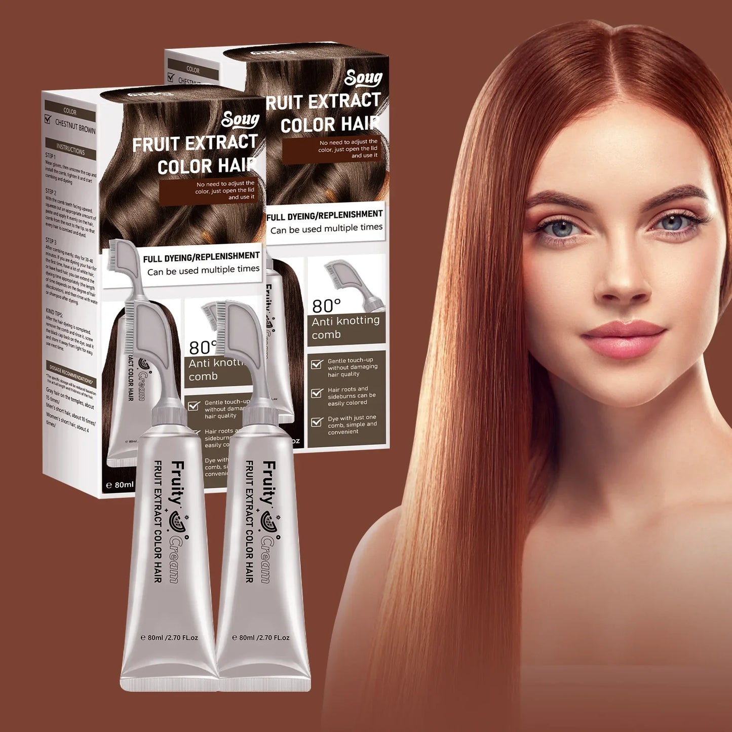 Silver Grey Hair Dye Cream