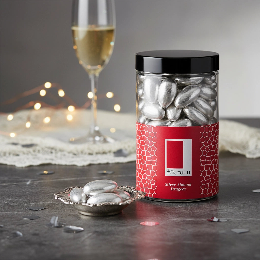 Aaponminimarket Silver Sugared Almonds, 370g