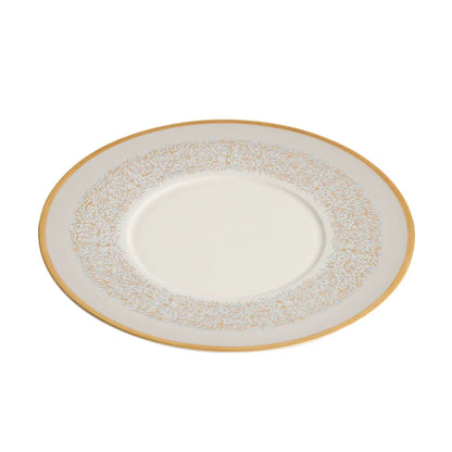 Aapon mini market -Sky-Blue Wide-Rim Hand-Painted Porcelain Plate