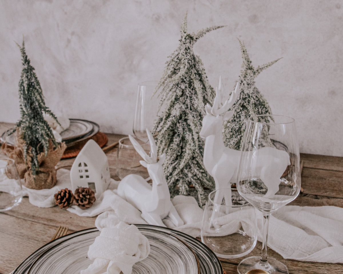Set of 3 Frosted Artificial Christmas Trees – view 5
