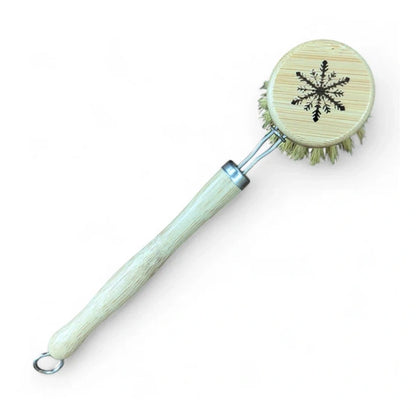Aaponminimarket Snowflake Design Dish Brush with Replaceable Head