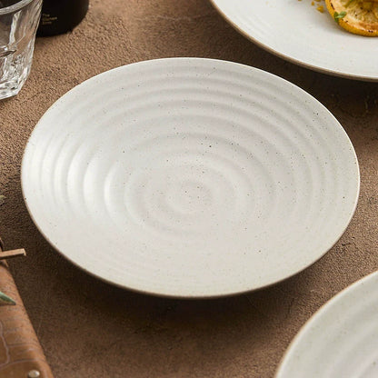 Aapon mini market - Handcrafted Stoneware Shallow Plate 