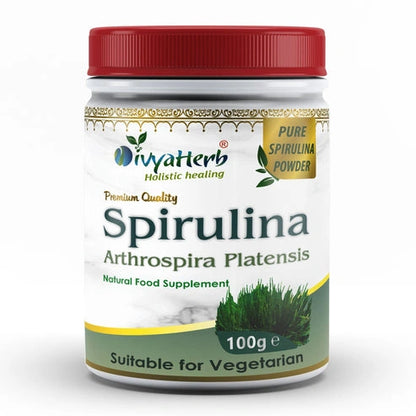 DivyaHerb Spirulina Powder 100g for Daily Vitality