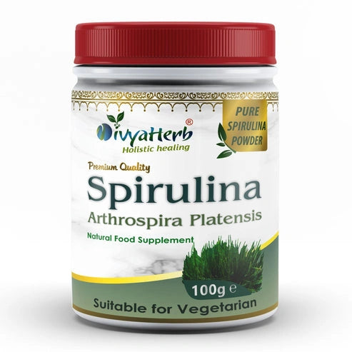DivyaHerb Spirulina Powder 100g for Daily Vitality