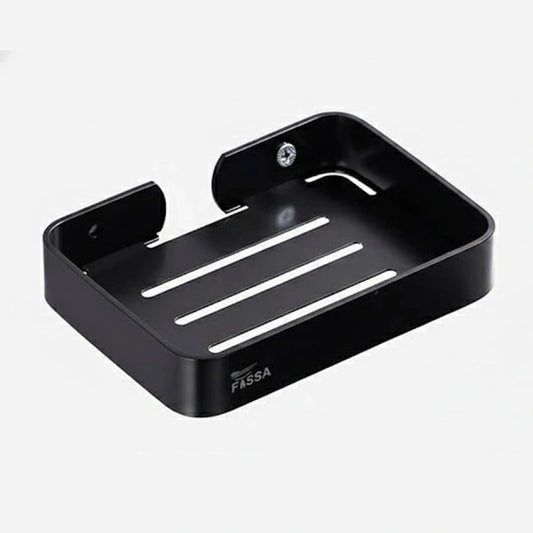 Aaponminimarket Square Stainless Steel Wall Mounted Soap Dish – Black