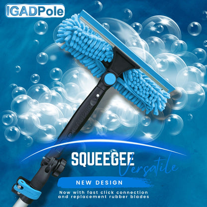 17ft (5m) Window Cleaning Pole with Squeegee Kit