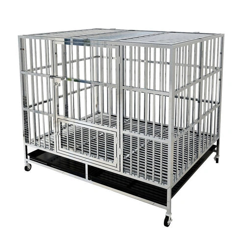 Aaponminimarket Stainless Steel Dog Cage