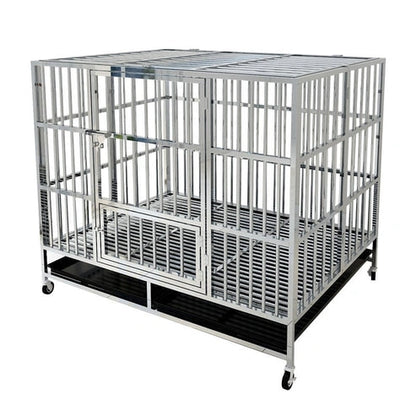 Aaponminimarket Stainless Steel Dog Cage