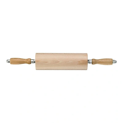 Sternsteiger wooden dough rolling pin with ball bearing barrel, 90mm diameter