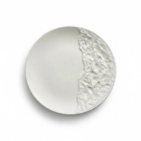 Aaponminimarket Stone-Texture Contrast Ceramic Plate