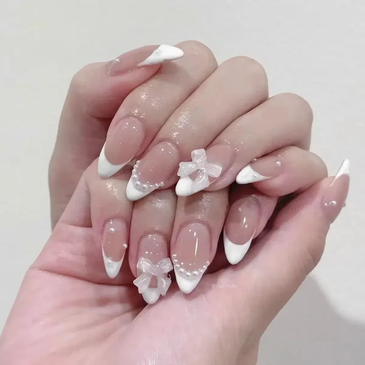 Strawberry & Bear Themed Fake Nails