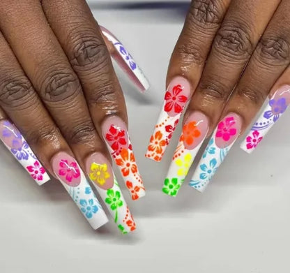 Strawberry & Bear Themed Fake Nails