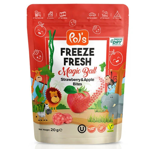 Aaponminimarket Strawberry & Apple Freeze-Dried Fruit Snacks | Pol's Freeze Fresh- 20g
