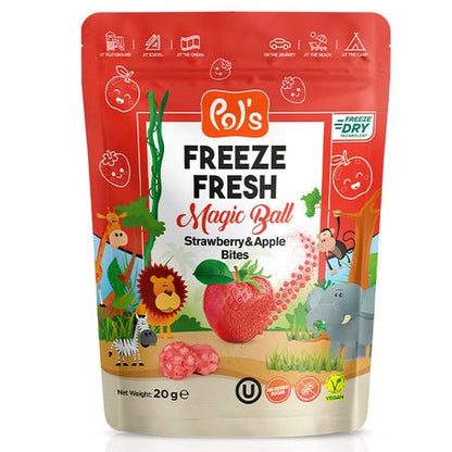 Aaponminimarket Strawberry & Apple Freeze-Dried Fruit Snacks | Pol's Freeze Fresh- 20g