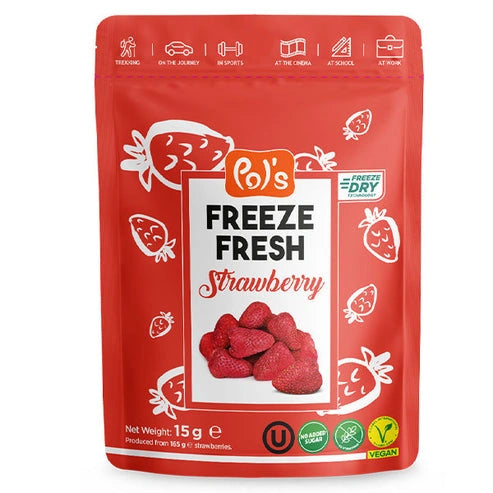 Aaponminimarket Strawberry Freeze-Dried Fruit Snacks | Pol's Freeze Fresh- 15G