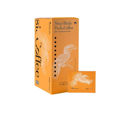 Stray Birds Italian black coffee drip bags, 21 single-serve bags