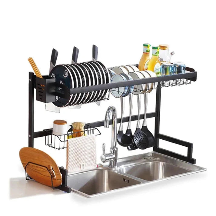 Aaponminimarket Stylish Wall-Mounted Dish Drying Rack