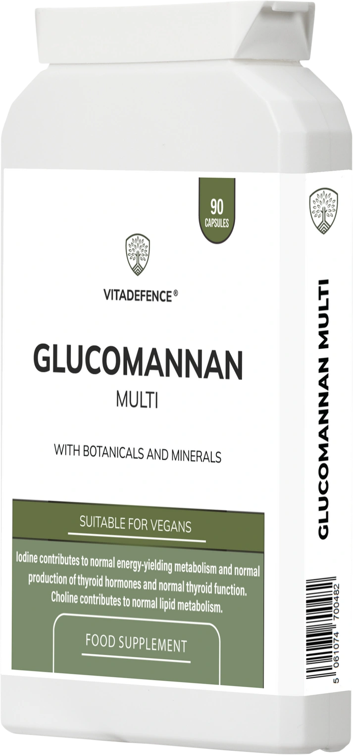 Glucomannan Multi with B6, Choline & Botanicals – 90 Vegan Capsules