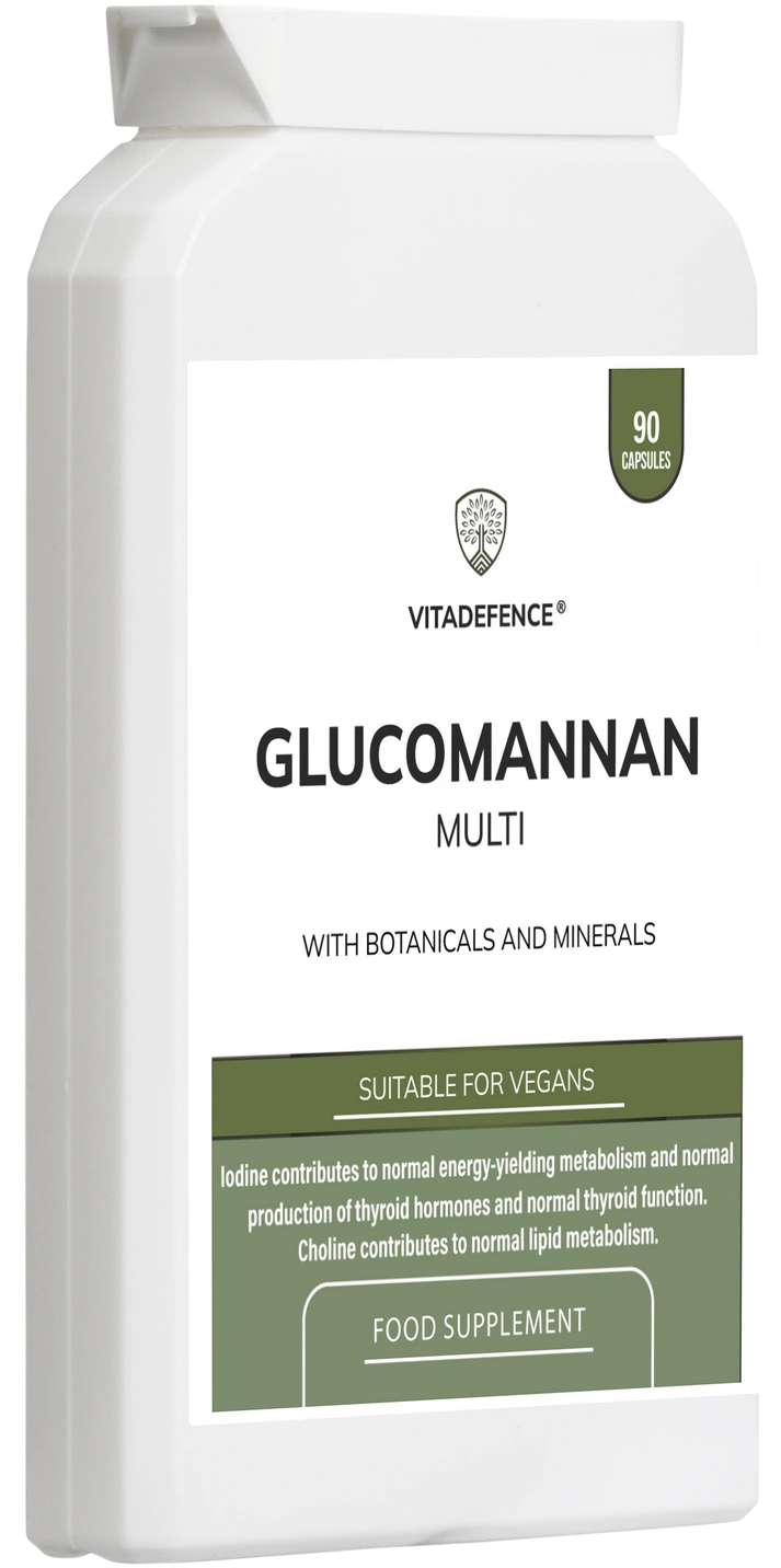 Glucomannan Multi with B6, Choline & Botanicals – 90 Vegan Capsules