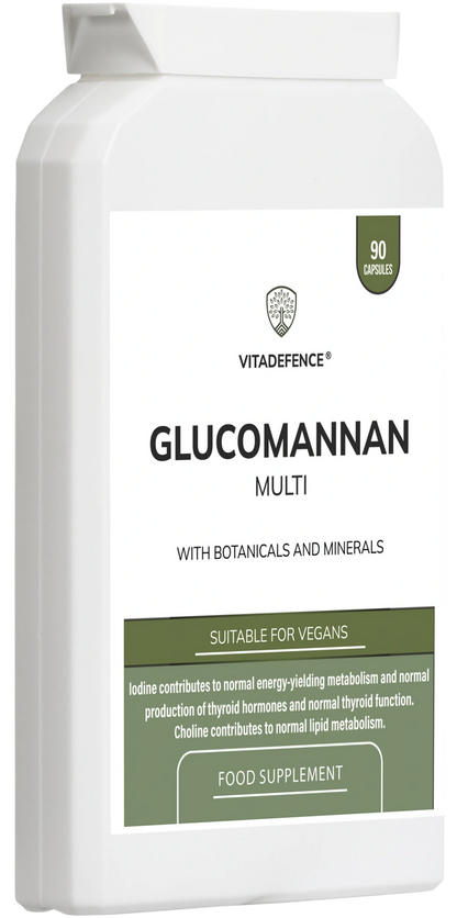 Glucomannan Multi with B6, Choline & Botanicals – 90 Vegan Capsules