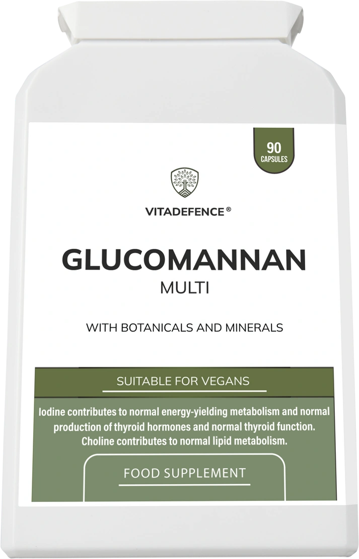 Glucomannan Multi with B6, Choline & Botanicals – 90 Vegan Capsules