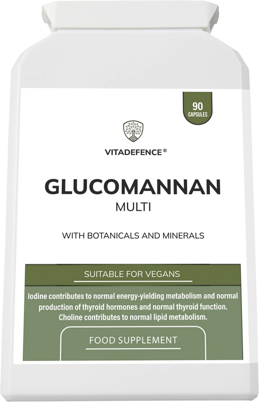 Glucomannan Multi with B6, Choline & Botanicals – 90 Vegan Capsules