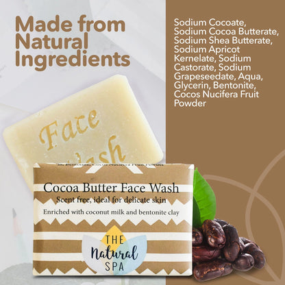Aaponminimarket Cocoa Butter Face Wash Bar - no added fragrance