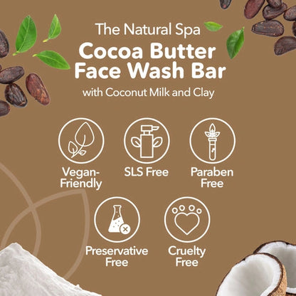 Aaponminimarket Cocoa Butter Face Wash Bar - no added fragrance