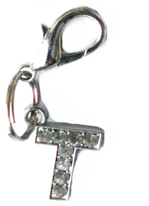 Aaponminimarket A–Z Crystal Letter Pet Charms