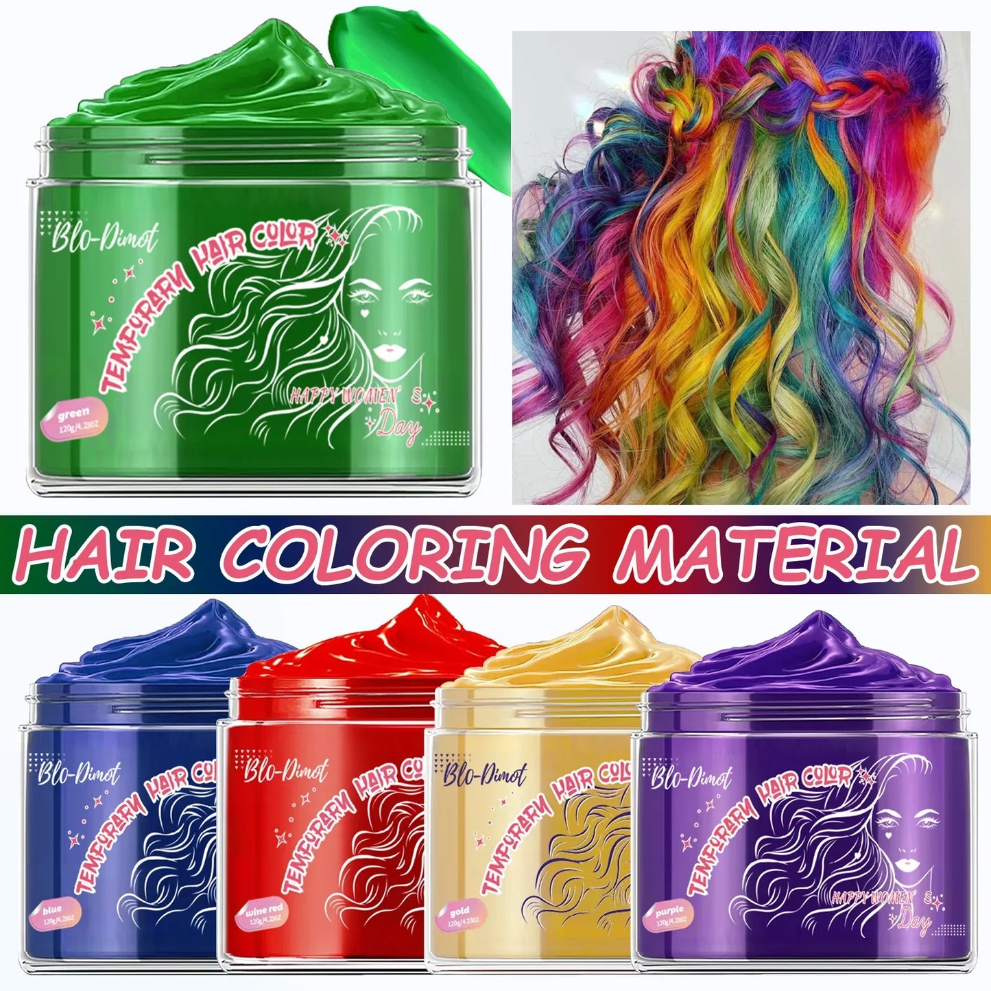 Temporary Hair Color Wax