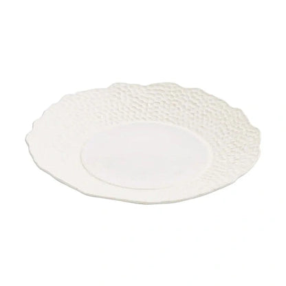 Aaponminimarket Textured Ceramic Dinner Plate