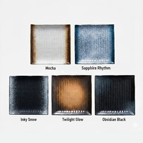 Aaponminimarket Textured Square Presentation Plate