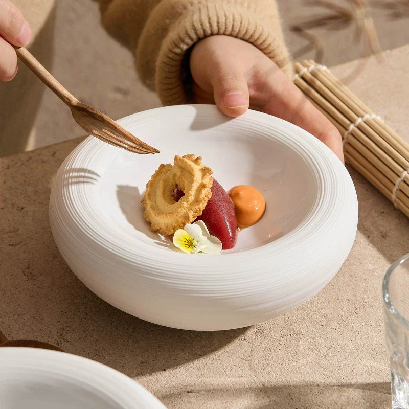 Aapon mini market -Double-Layer Artistic Ceramic Bowl