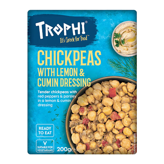 Trophi Chickpeas with Cumin & Lemon Dressing 200g