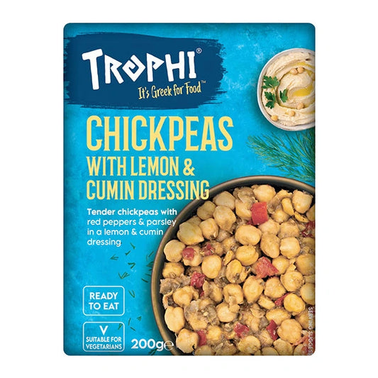 Aaponminimarket Trophi Chickpeas with Cumin & Lemon Dressing 200g
