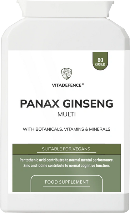 Aaponminimarket Panax Ginseng Multi | With Botanicals, Vitamins & Minerals – 60 Capsules