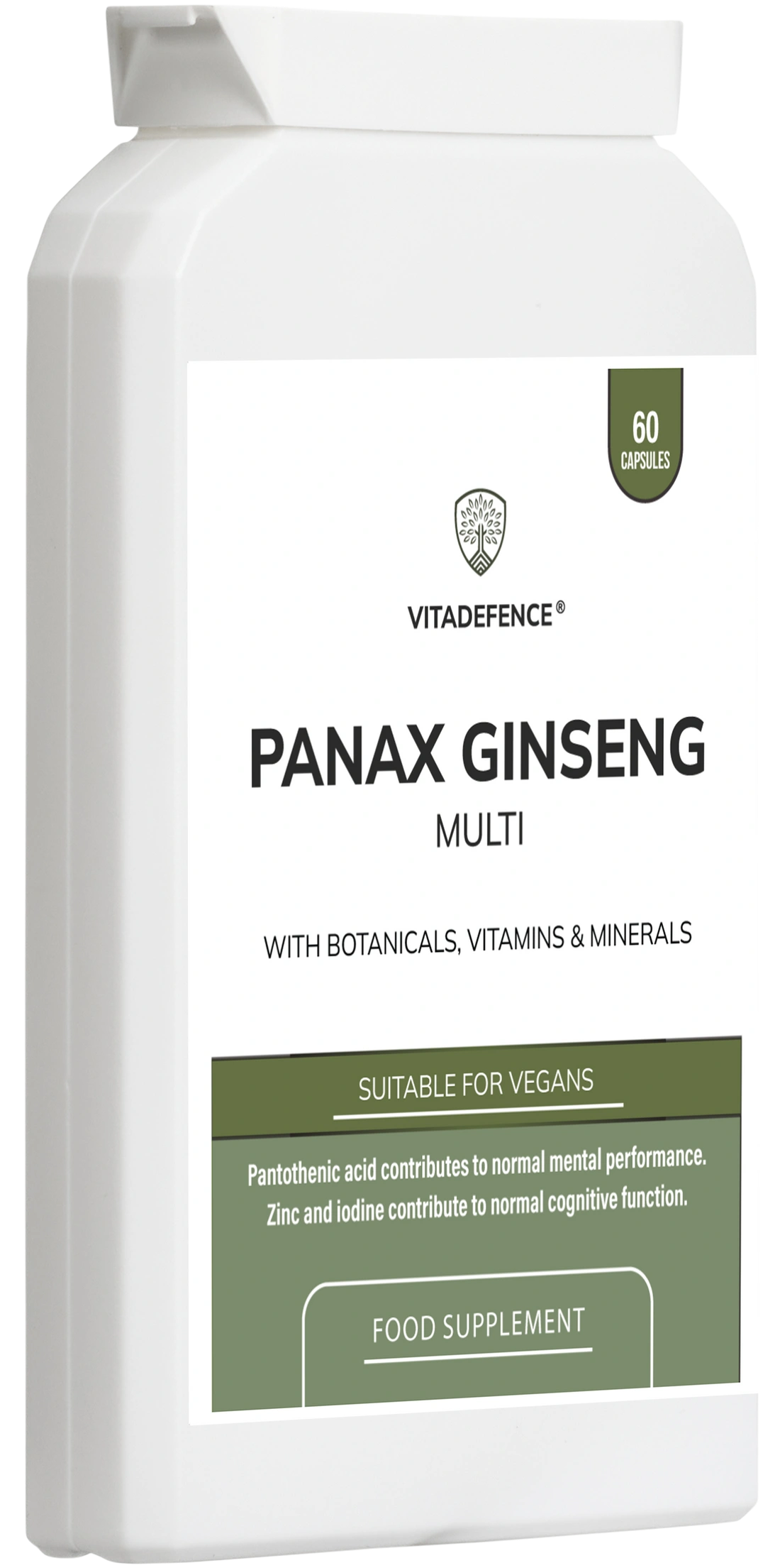 Aaponminimarket Panax Ginseng Multi | With Botanicals, Vitamins & Minerals – 60 Capsules