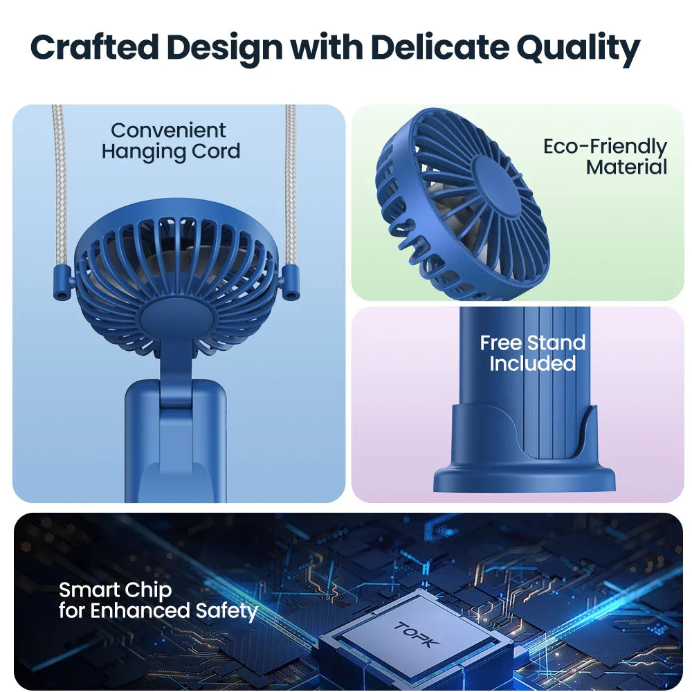 Aapon Mini Market Ltd USB Rechargeable Mini Portable Fan