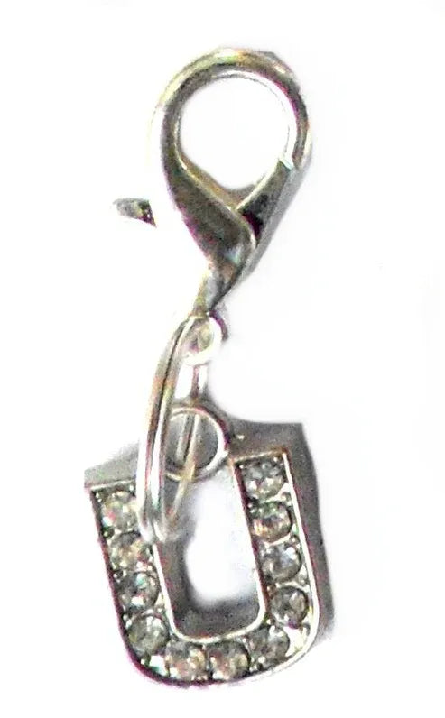 Aaponminimarket A–Z Crystal Letter Pet Charms