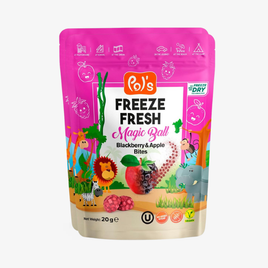 Blackberry & Apple Freeze-Dried Snacks | Pol's Freeze Fresh- 20g
