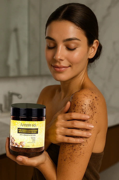 Aaponminimarket Ammuri Organic Coffee Scrub for Skin - Arabica Face Mask