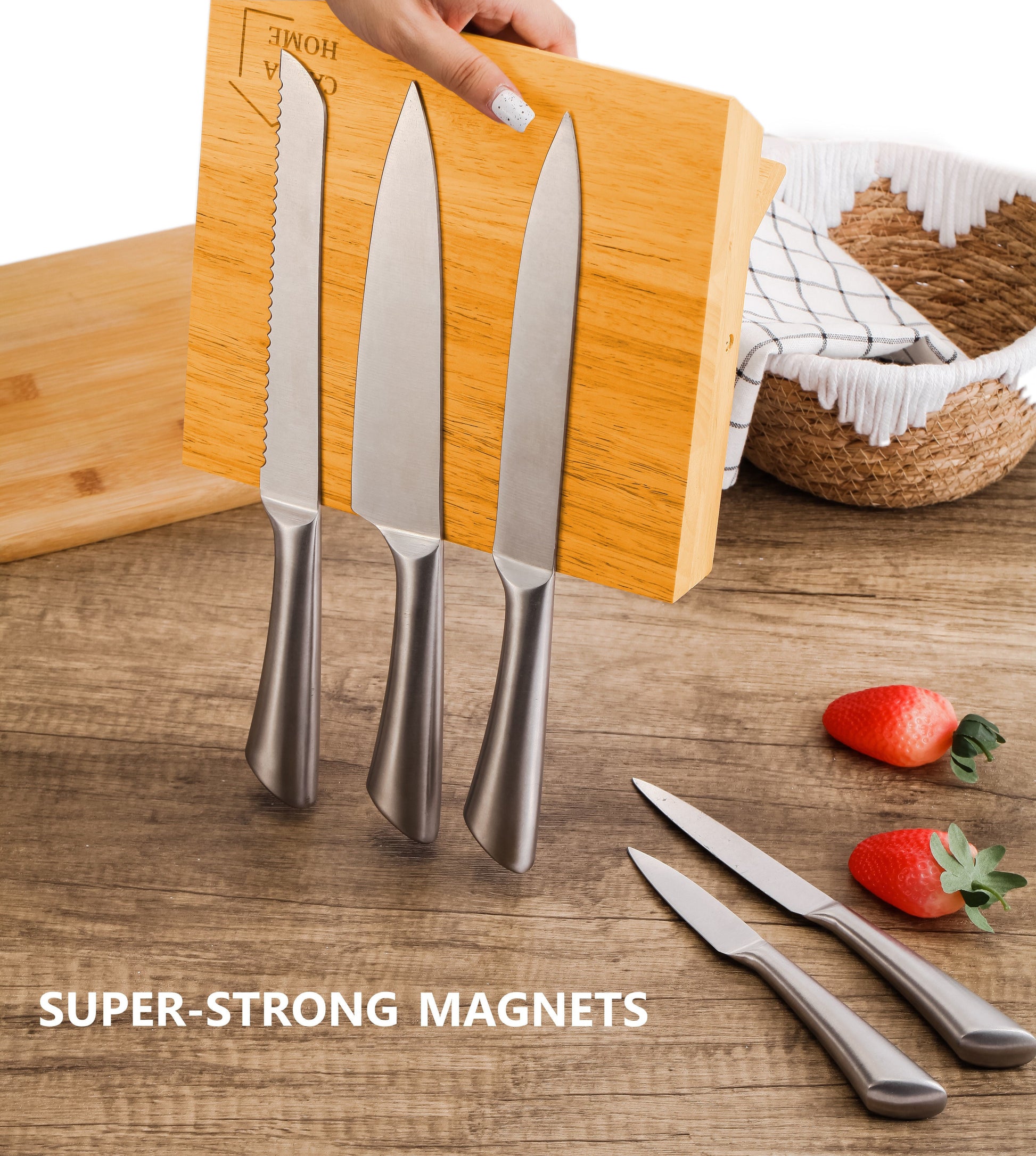 Aapon mini market -NNEDSZ Natural Bamboo Magnetic Knife
