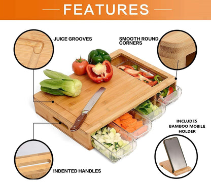 Aapon mini market -NNEDSZ Large Bamboo Cutting Board
