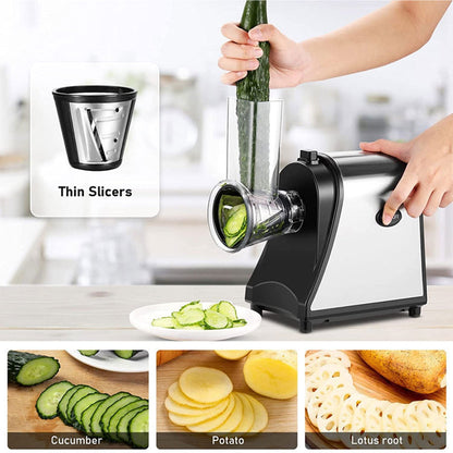 Aapon mini market -NNEDSZ Electric Grater Vegetable Food Rotary Drum Grater Chopper Slicer
