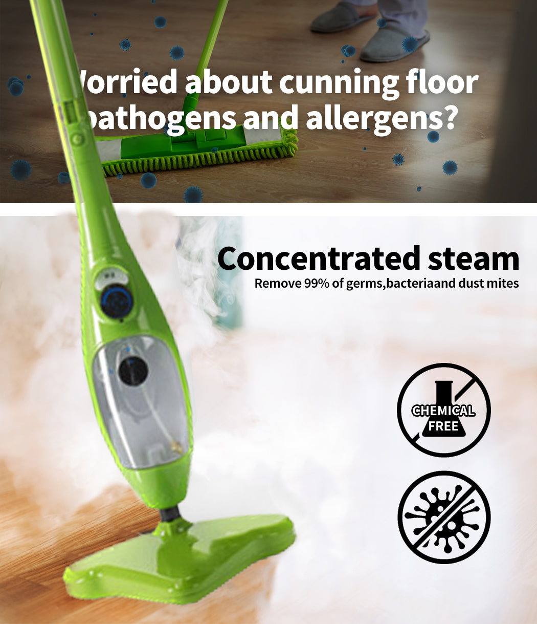 Aapon Mini Market Ltd NNEDSZ Steam Mop Handheld Carpet Cleaner