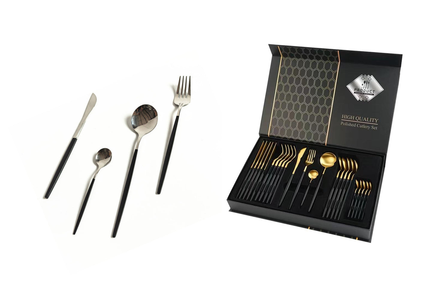 Aapon mini market -NNEDSZ Keily Deluxe Cutlery Set - Gold