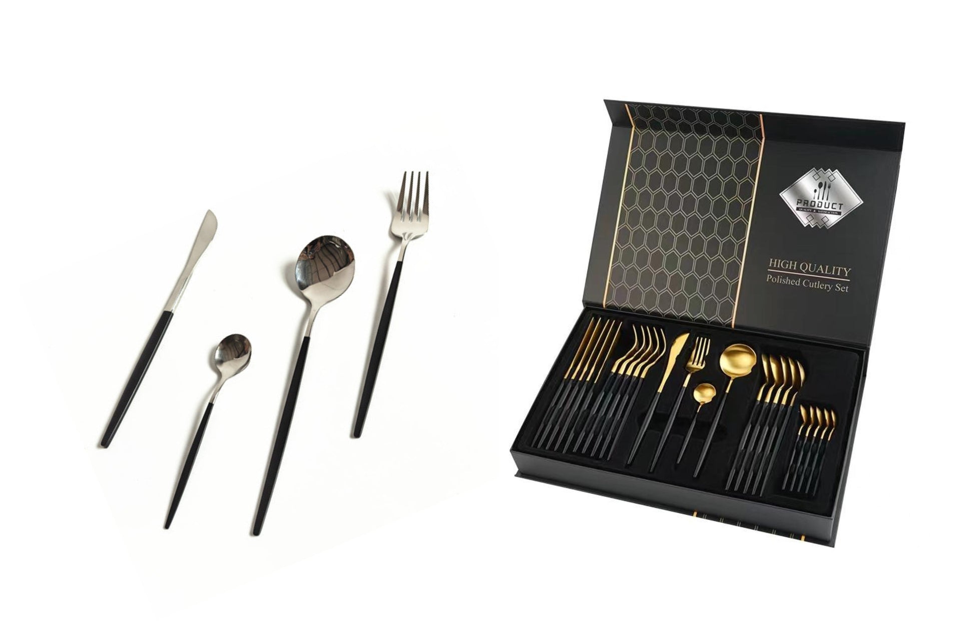 Aapon mini market -NNEDSZ Keily Deluxe Cutlery Set - Gold