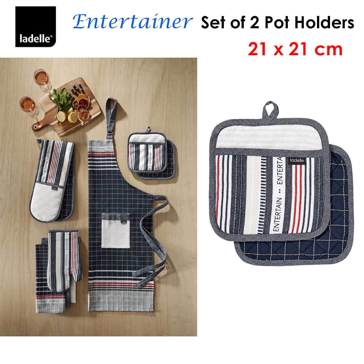 NNEDSZ Entertainer Charcoal Potholders (2pc)