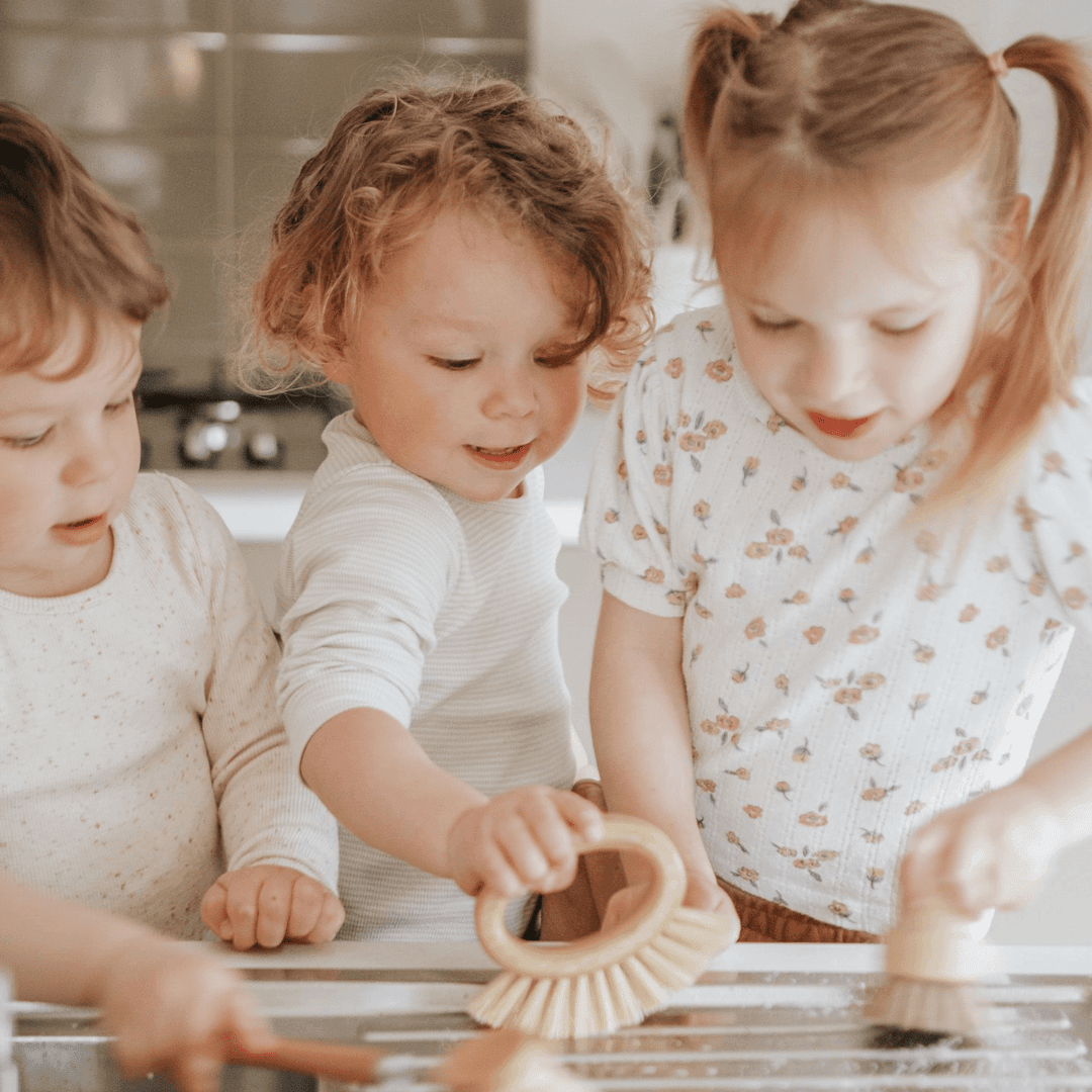 Aapon mini market -NNEDSZ Bamboo Veggie Scrubber Brush